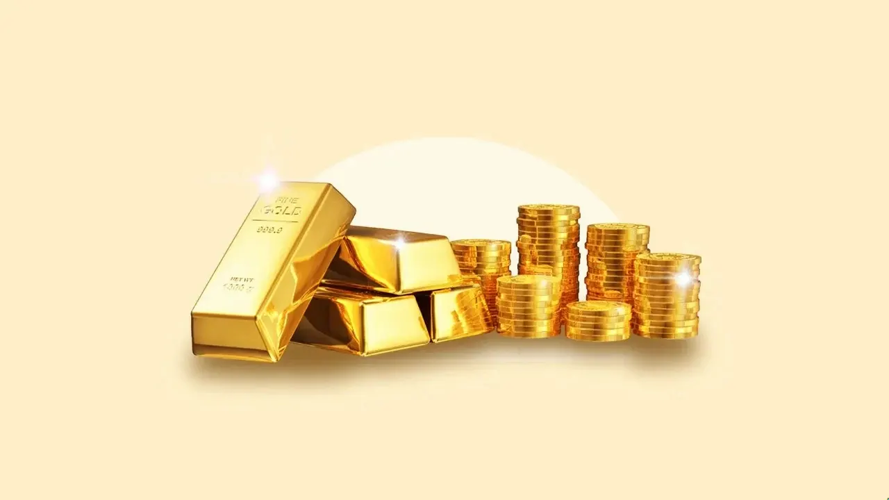 Gold coins and bars for IRA investment